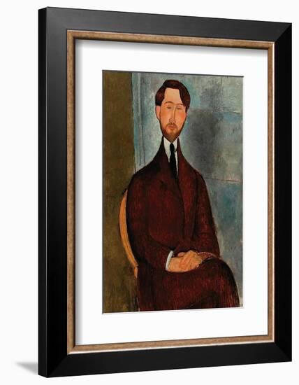 Portrait of Leopold Zborowski-Amedeo Modigliani-Framed Art Print