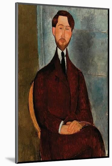 Portrait of Leopold Zborowski-Amedeo Modigliani-Mounted Art Print