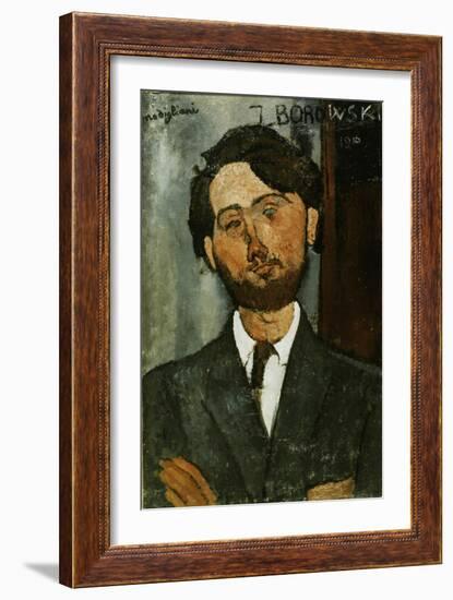 Portrait of Leopold Zborowski-Amedeo Modigliani-Framed Giclee Print