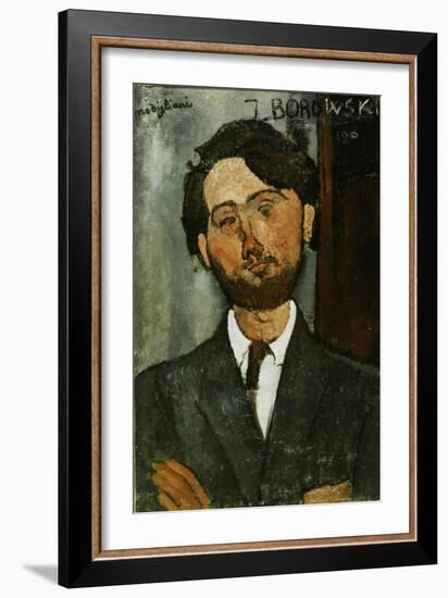 Portrait of Leopold Zborowski-Amedeo Modigliani-Framed Giclee Print