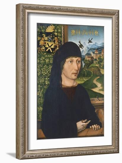 Portrait of Levinus Memminger, Ca 1485-Michael Wolgemut-Framed Giclee Print