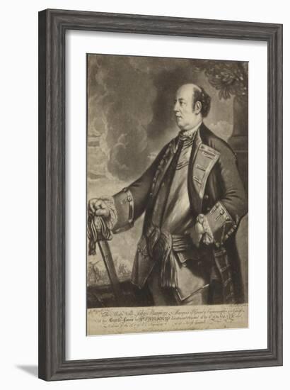 Portrait of Lieutenant General John Manners-Sir Joshua Reynolds-Framed Giclee Print