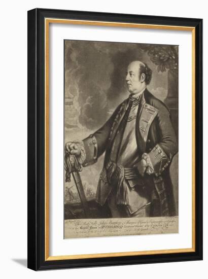 Portrait of Lieutenant General John Manners-Sir Joshua Reynolds-Framed Giclee Print