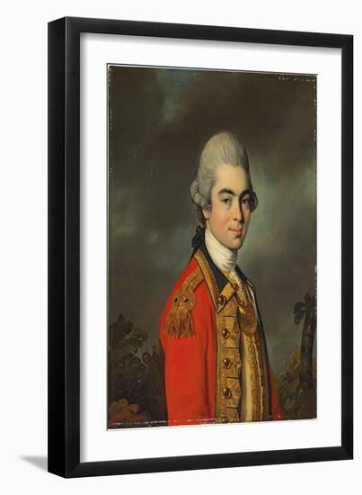 Portrait of Lieutenant General Sir James Duff, Half-Length, in Military Uniform, 1771 (Oil on Canva-John Russell-Framed Giclee Print