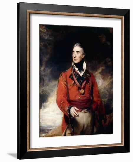 Portrait of Lieutenant-General Sir Thomas Graham, K.B., Later 1st Baron Lynedoch (1748-1843).-Thomas Lawrence-Framed Giclee Print