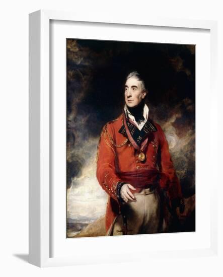 Portrait of Lieutenant-General Sir Thomas Graham, K.B., Later 1st Baron Lynedoch (1748-1843).-Thomas Lawrence-Framed Giclee Print