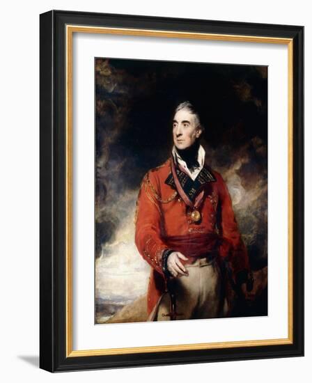 Portrait of Lieutenant-General Sir Thomas Graham, K.B., Later 1st Baron Lynedoch (1748-1843).-Thomas Lawrence-Framed Giclee Print