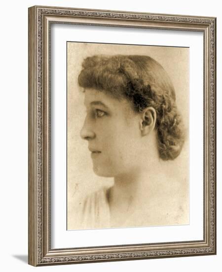 Portrait of Lillie Langtry, C.1887-Napoleon Sarony-Framed Photographic Print