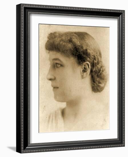 Portrait of Lillie Langtry, C.1887-Napoleon Sarony-Framed Photographic Print