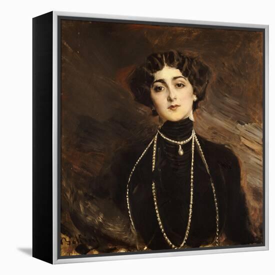 Portrait of Lina Cavalieri, circa 1901-Giovanni Boldini-Framed Premier Image Canvas