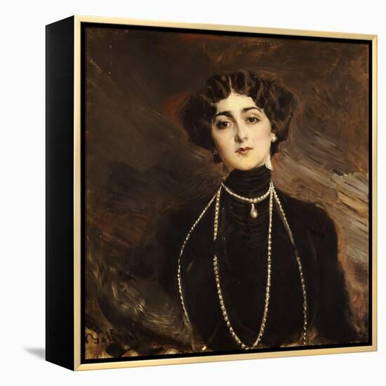 Portrait of Lina Cavalieri, circa 1901-Giovanni Boldini-Framed Premier Image Canvas