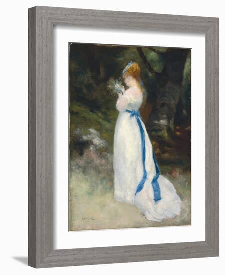 Portrait of Lise, 1867-Pierre-Auguste Renoir-Framed Giclee Print