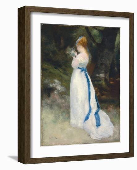 Portrait of Lise, 1867-Pierre-Auguste Renoir-Framed Giclee Print