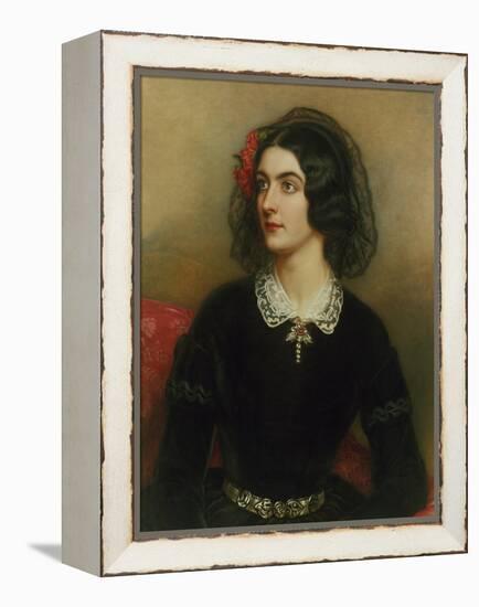 Portrait of Lola Montez (1820-1861). Painted 1847-Joseph Karl Stieler-Framed Premier Image Canvas