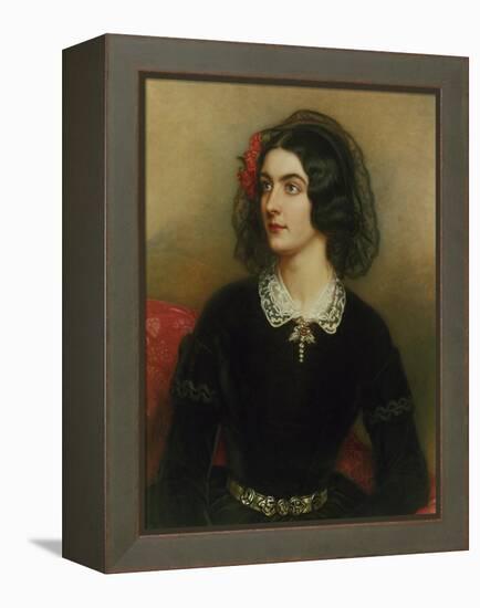 Portrait of Lola Montez (1820-1861). Painted 1847-Joseph Karl Stieler-Framed Premier Image Canvas