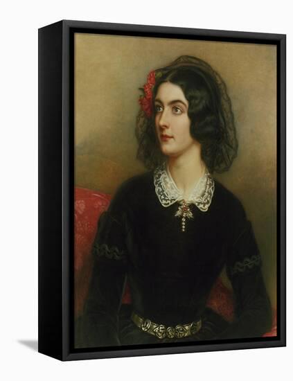 Portrait of Lola Montez (1820-1861). Painted 1847-Joseph Karl Stieler-Framed Premier Image Canvas