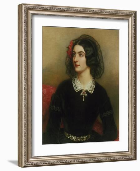 Portrait of Lola Montez (1820-1861). Painted 1847-Joseph Karl Stieler-Framed Giclee Print