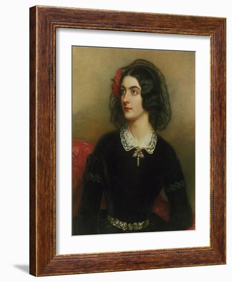 Portrait of Lola Montez (1820-1861). Painted 1847-Joseph Karl Stieler-Framed Giclee Print