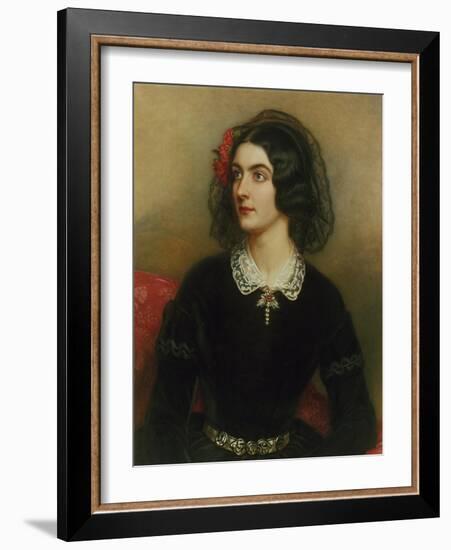 Portrait of Lola Montez (1820-1861). Painted 1847-Joseph Karl Stieler-Framed Giclee Print