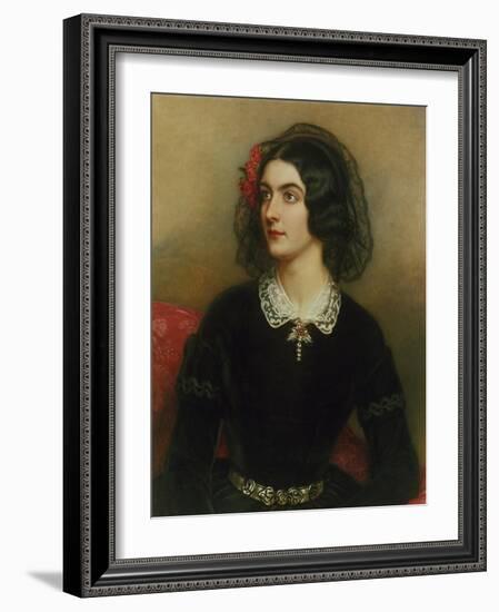 Portrait of Lola Montez (1820-1861). Painted 1847-Joseph Karl Stieler-Framed Giclee Print