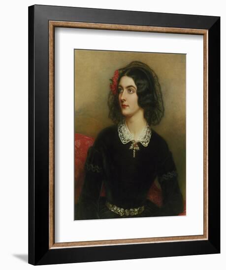 Portrait of Lola Montez (1820-1861). Painted 1847-Joseph Karl Stieler-Framed Giclee Print