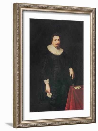 Portrait of Lord Baltimore-Daniel Mytens-Framed Giclee Print