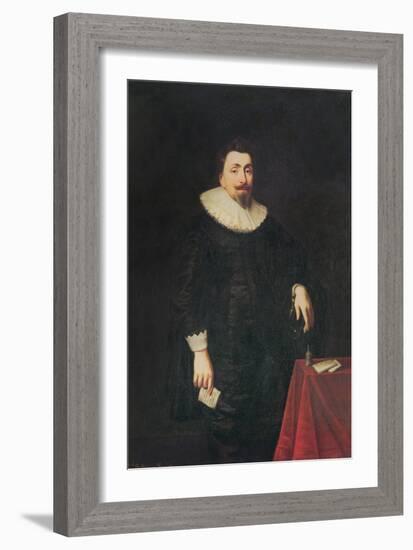 Portrait of Lord Baltimore-Daniel Mytens-Framed Giclee Print