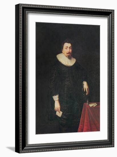 Portrait of Lord Baltimore-Daniel Mytens-Framed Giclee Print