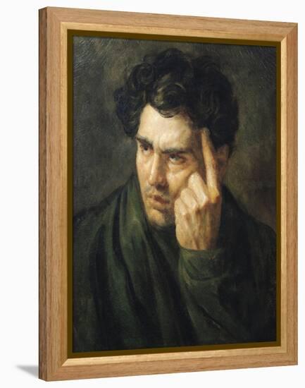 Portrait of Lord Byron (1788-1824)-Théodore Géricault-Framed Premier Image Canvas