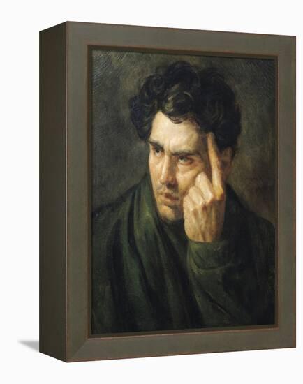 Portrait of Lord Byron (1788-1824)-Théodore Géricault-Framed Premier Image Canvas