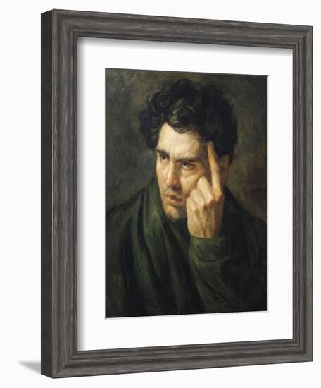 Portrait of Lord Byron (1788-1824)-Théodore Géricault-Framed Giclee Print