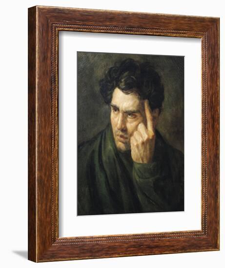 Portrait of Lord Byron (1788-1824)-Théodore Géricault-Framed Giclee Print