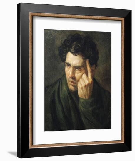 Portrait of Lord Byron (1788-1824)-Théodore Géricault-Framed Giclee Print