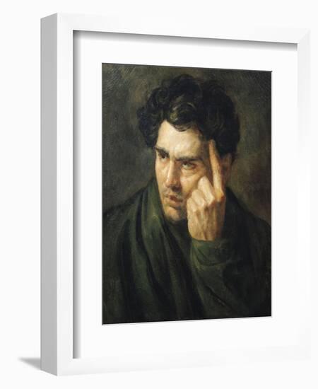 Portrait of Lord Byron (1788-1824)-Théodore Géricault-Framed Giclee Print