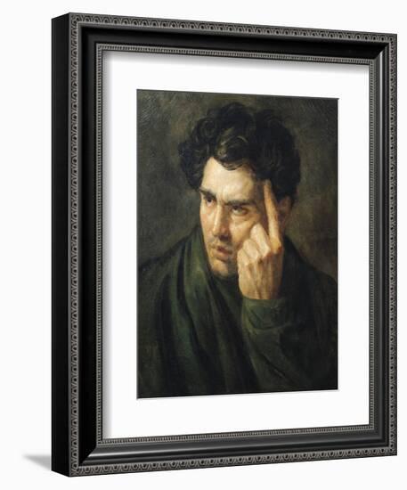 Portrait of Lord Byron (1788-1824)-Théodore Géricault-Framed Giclee Print