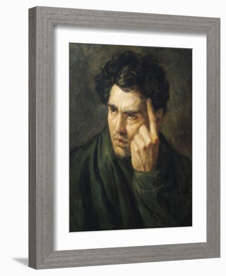 Portrait of Lord Byron (1788-1824)-Théodore Géricault-Framed Giclee Print