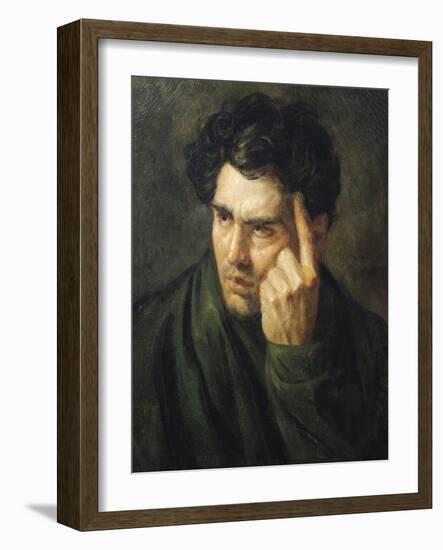 Portrait of Lord Byron (1788-1824)-Théodore Géricault-Framed Giclee Print