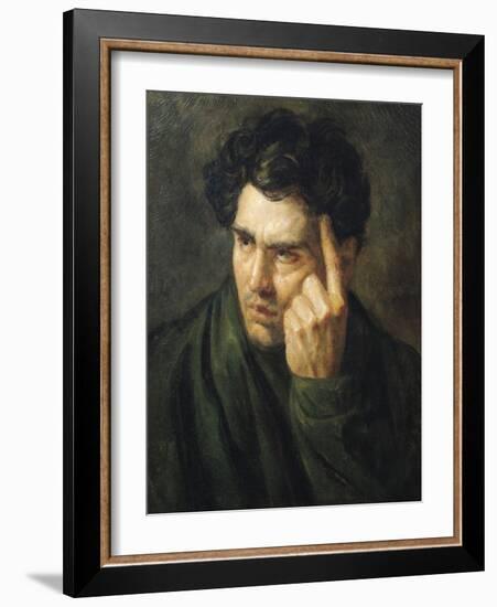 Portrait of Lord Byron (1788-1824)-Théodore Géricault-Framed Giclee Print