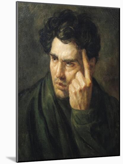 Portrait of Lord Byron (1788-1824)-Théodore Géricault-Mounted Giclee Print