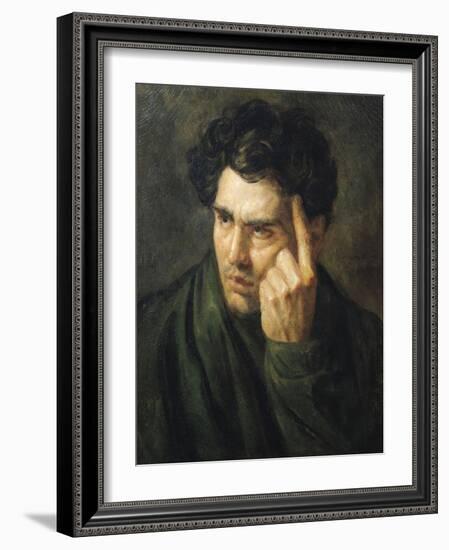 Portrait of Lord Byron (1788-1824)-Théodore Géricault-Framed Giclee Print