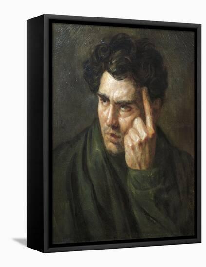 Portrait of Lord Byron-Théodore Géricault-Framed Premier Image Canvas