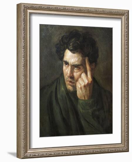 Portrait of Lord Byron-Théodore Géricault-Framed Giclee Print