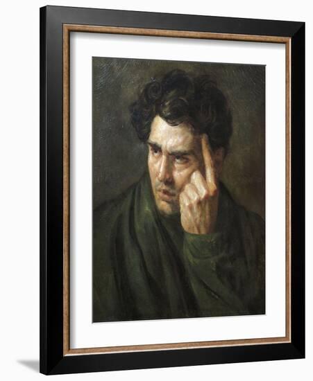 Portrait of Lord Byron-Théodore Géricault-Framed Giclee Print