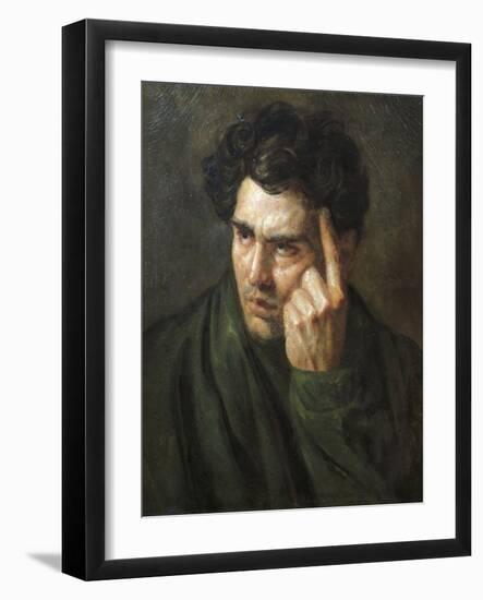 Portrait of Lord Byron-Théodore Géricault-Framed Giclee Print