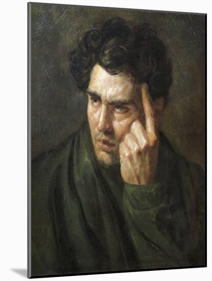 Portrait of Lord Byron-Théodore Géricault-Mounted Giclee Print