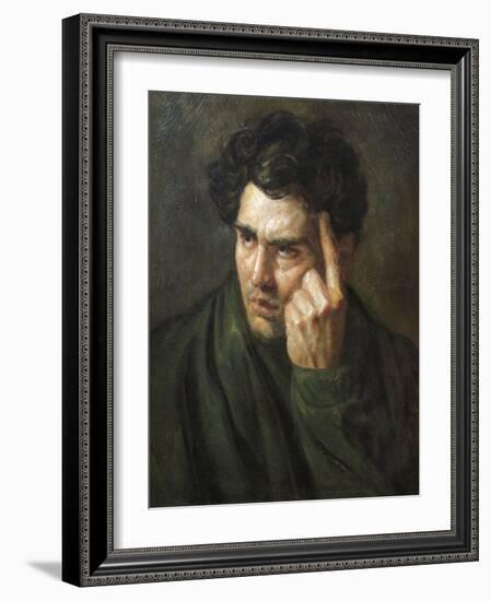 Portrait of Lord Byron-Théodore Géricault-Framed Giclee Print