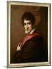Portrait of Lord George Byron (oil on canvas)-Vincenzo Camuccini-Mounted Giclee Print