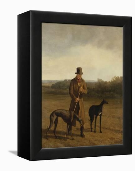 Portrait of Lord Rivers with Two Greyhounds, c.1825-Jacques Laurent Agasse-Framed Premier Image Canvas