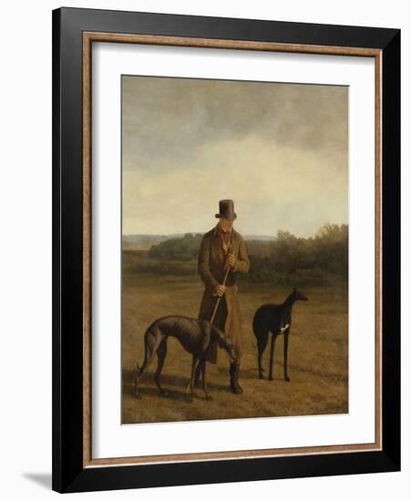 Portrait of Lord Rivers with Two Greyhounds, C.1825-Jacques-Laurent Agasse-Framed Giclee Print