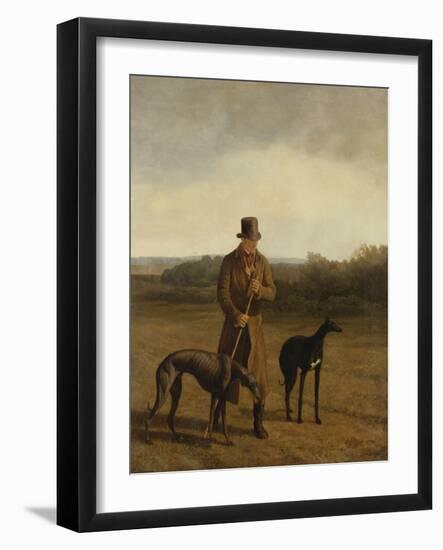 Portrait of Lord Rivers with Two Greyhounds, C.1825-Jacques-Laurent Agasse-Framed Giclee Print